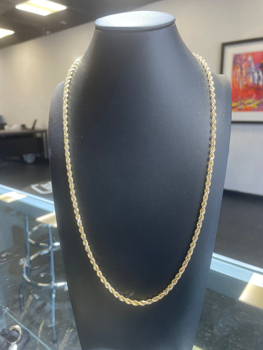 14KT Yellow Gold Rope Chain