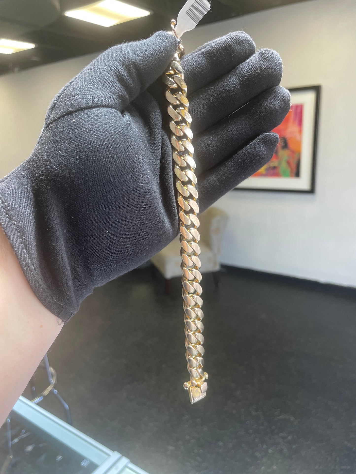 10KT Yellow Gold Cuban Link Bracelet